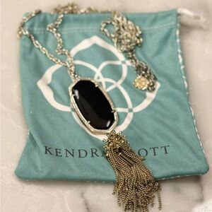 Kendra Scott Black and Gold Statement Necklace